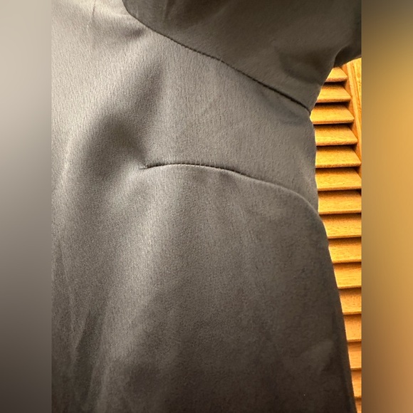 Carolina Belle Montreal Navy Bell Sleeve wt Ruffle Collar Dress Size Small - Picture 6 of 10